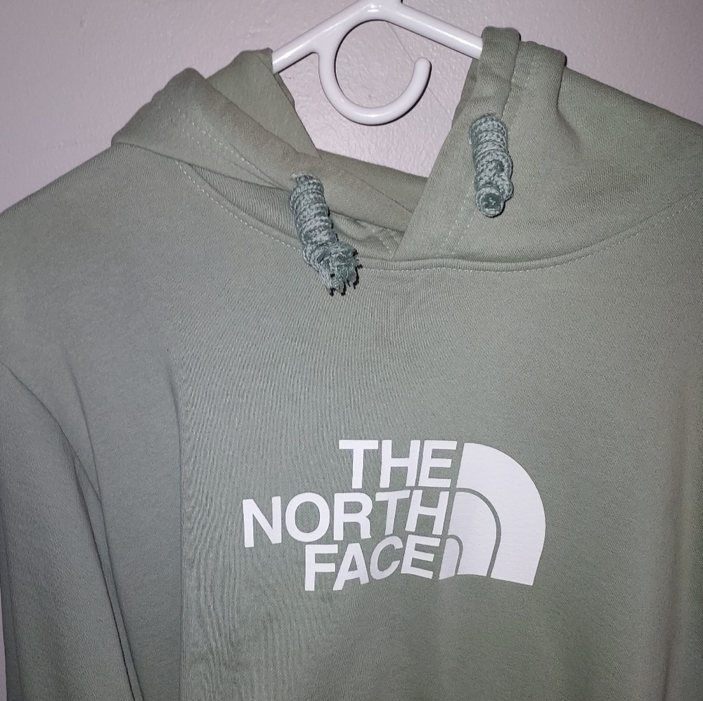 The North Face Sage Green Logo Hoodie - Picture 3 of 4